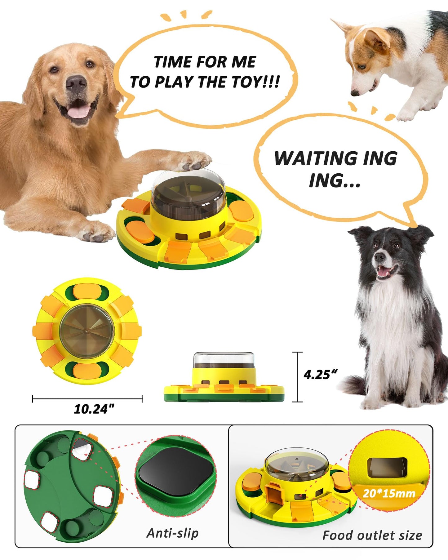 Dog Puzzle Toy - Interactive Slow Feeder & Treat Dispenser