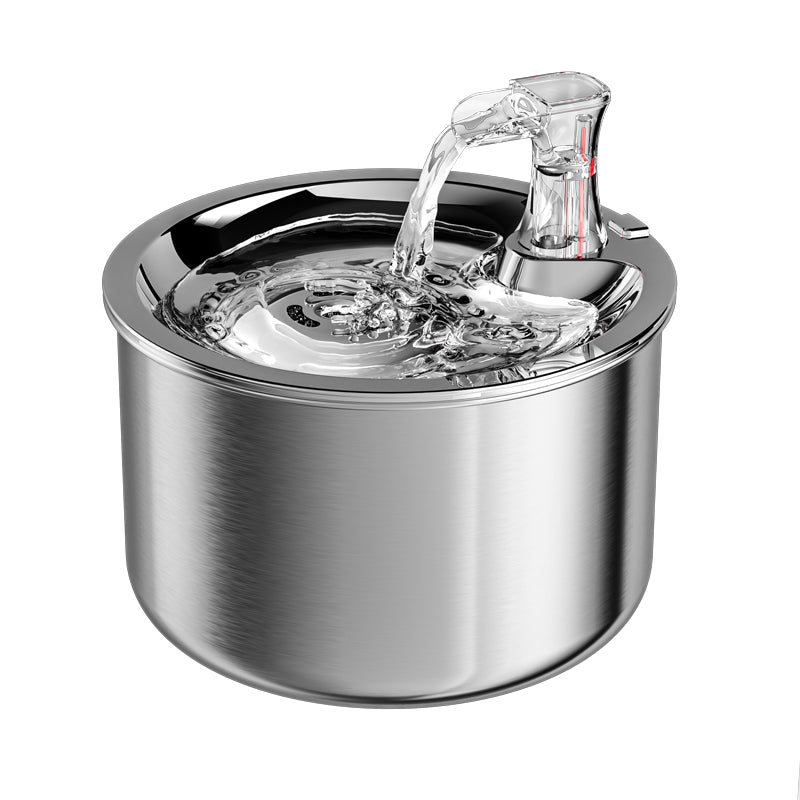 2L Stainless Pet Water Dispenser - Automatic Fountain & Heater