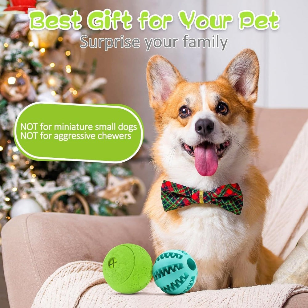 Dog Treat Dispensing Ball - Interactive Teething & Training Toy