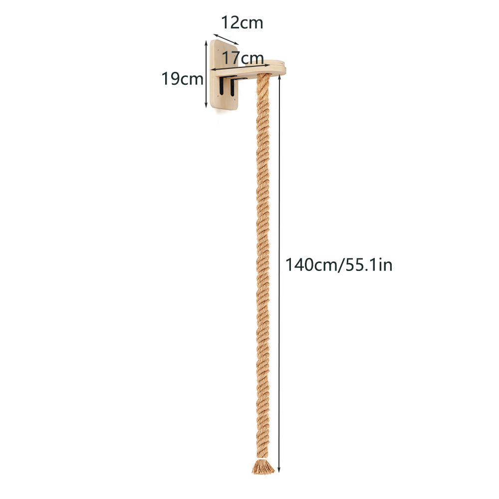 Cat Sisal Rope Climber: Wall-Mounted Tree & Scratching Post