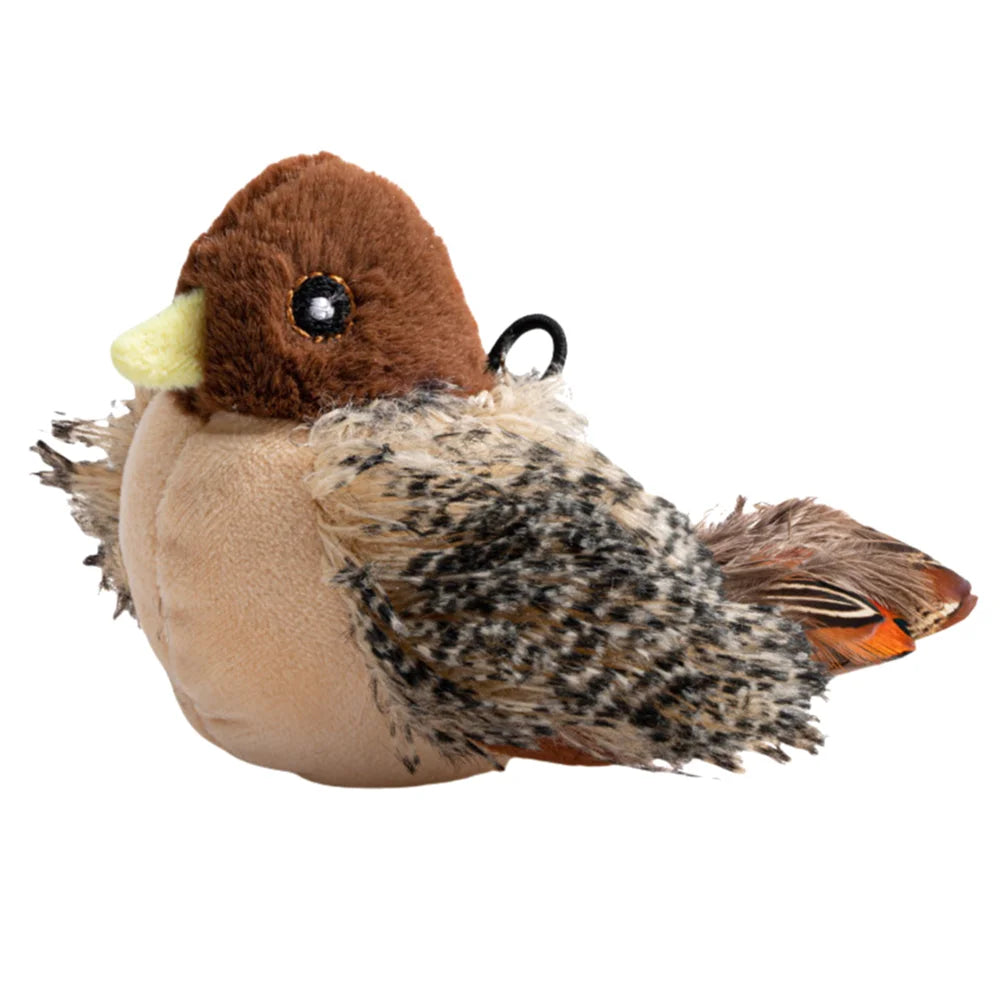 Electric Chirping Bird Toy for Cats - Interactive Plush Fun