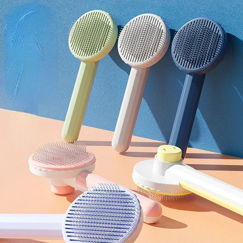 Cat Brush Hair Remover - Grooming Tool for Cats & Dogs