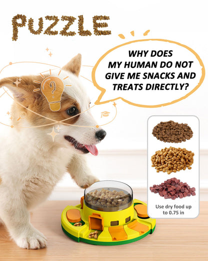 Dog Puzzle Toy - Interactive Slow Feeder & Treat Dispenser