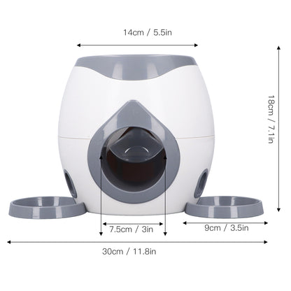 Dog Tennis Ball Machine - Interactive Fetch & Feed Toy