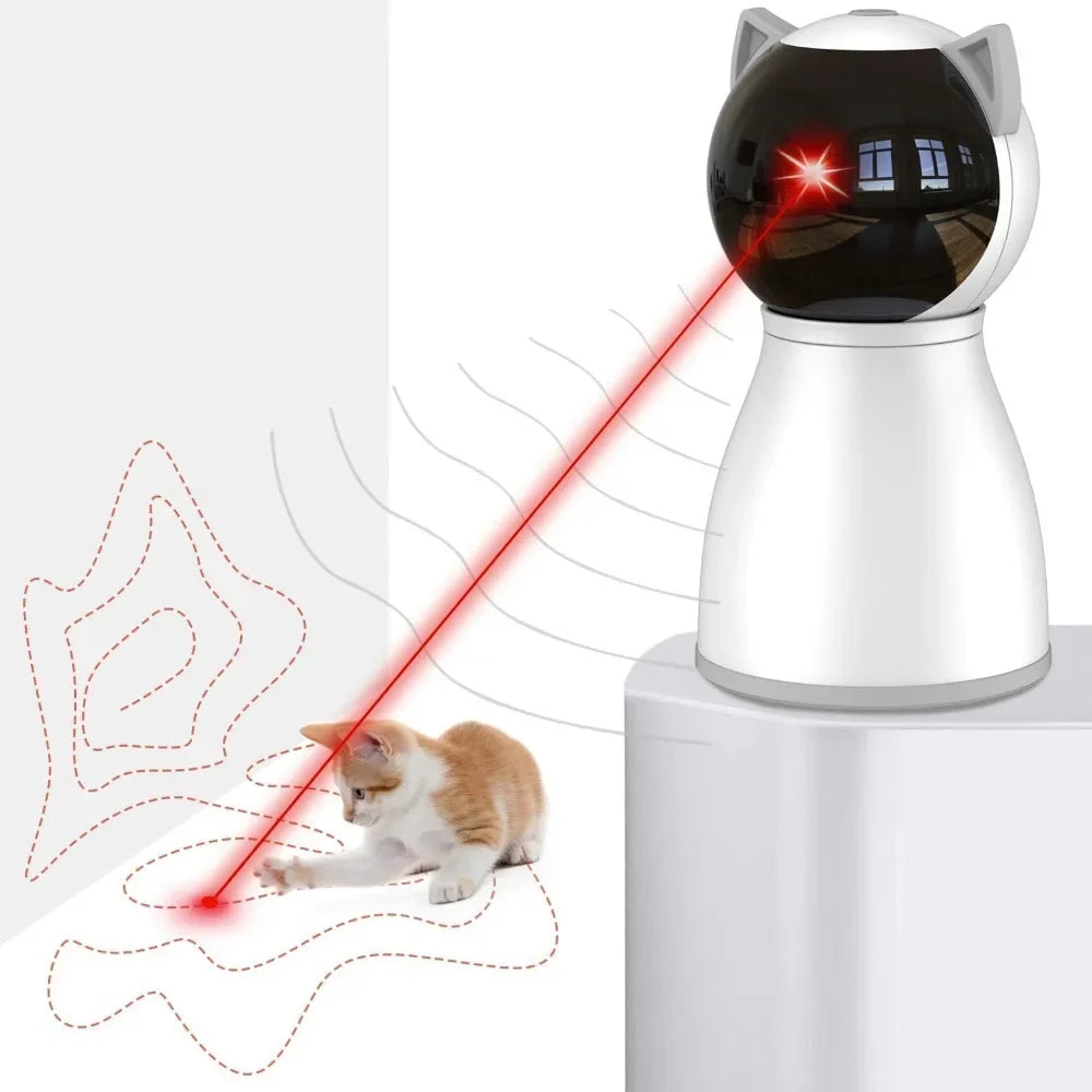 Rechargeable Laser Cat Toy: Motion-Activated, Random Trajectory