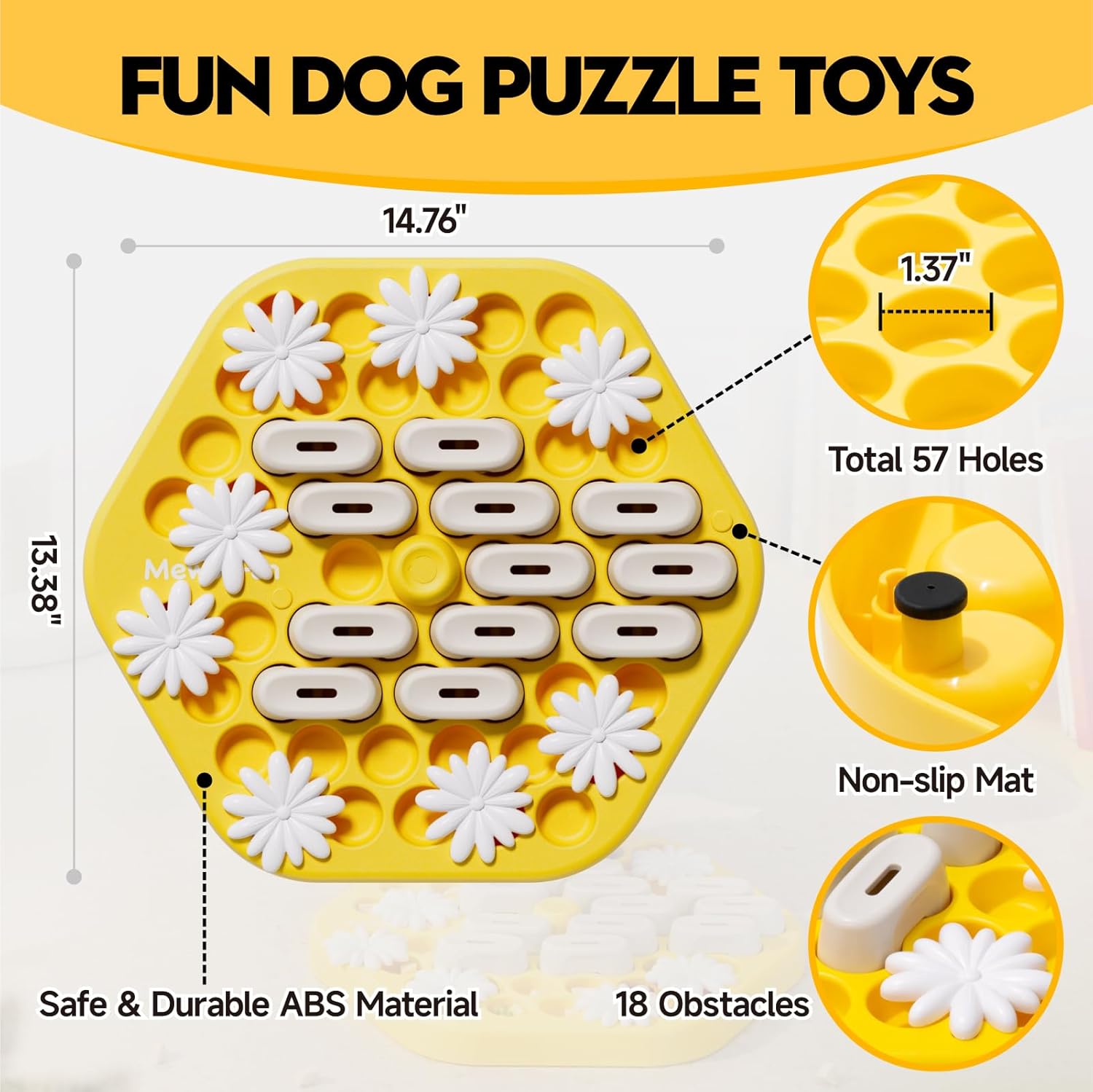 Interactive Dog Puzzle Feeder - Slow Down Mealtime Fun