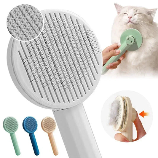 Cat Brush Hair Remover - Grooming Tool for Cats & Dogs
