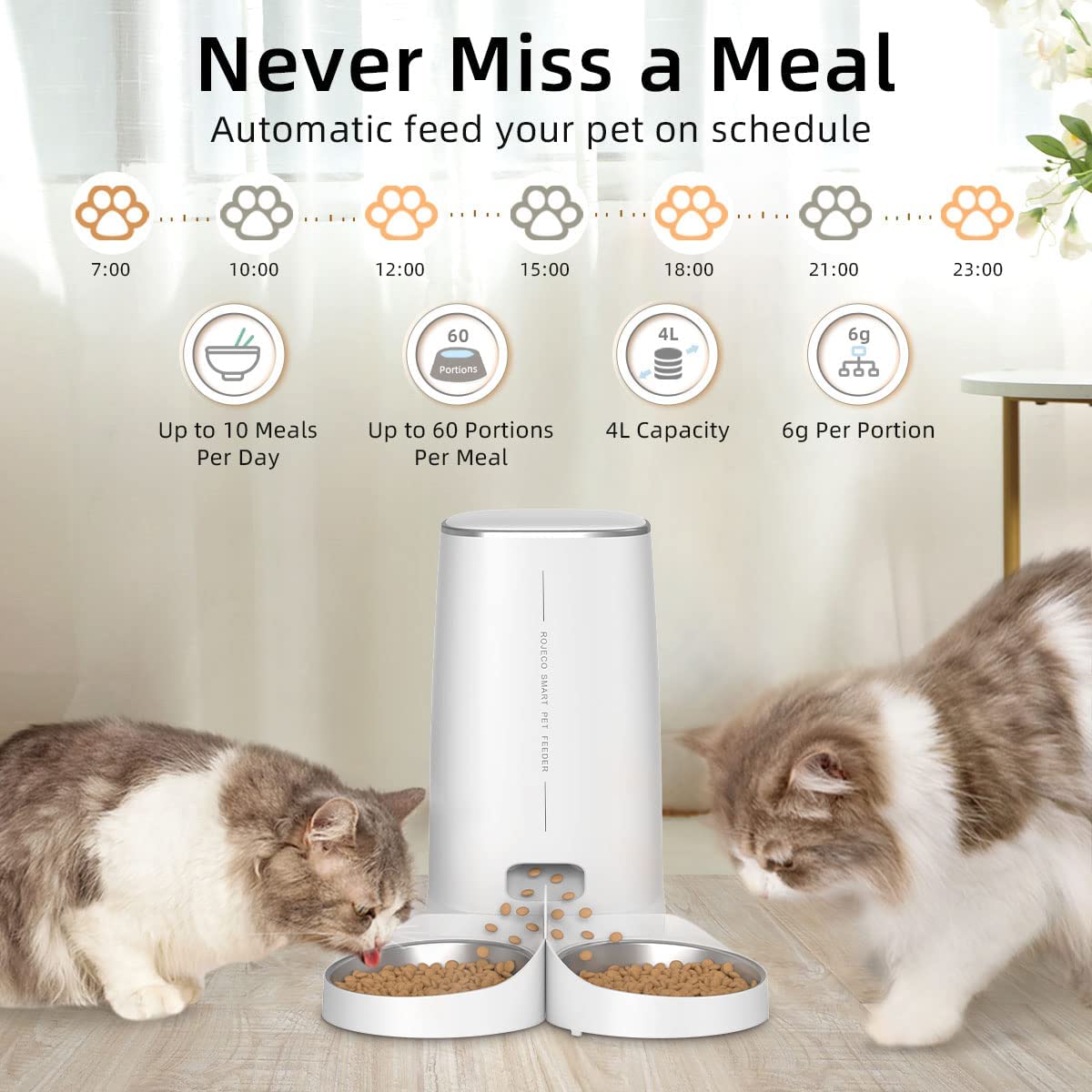 Automatic Cat Feeder - WiFi Controlled Pet Dispenser