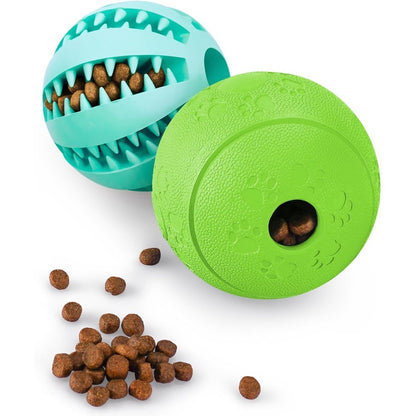 Dog Treat Dispensing Ball - Interactive Teething & Training Toy