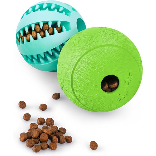 Dog Treat Dispensing Ball - Interactive Teething & Training Toy