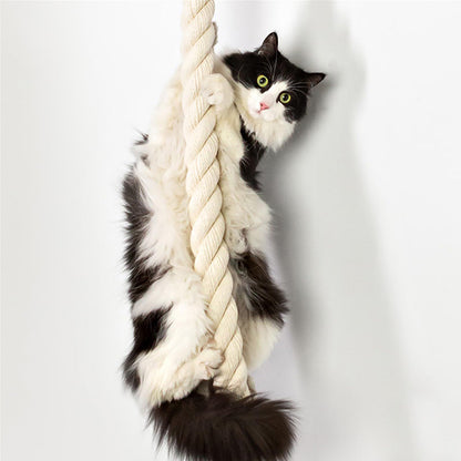 Cat Sisal Rope Climber: Wall-Mounted Tree & Scratching Post