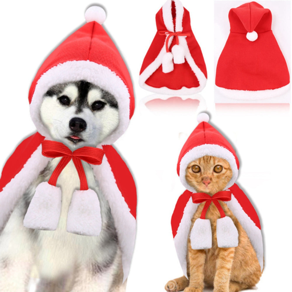 Dog & Cat Christmas Cloak - Cozy Santa Elk Outfit