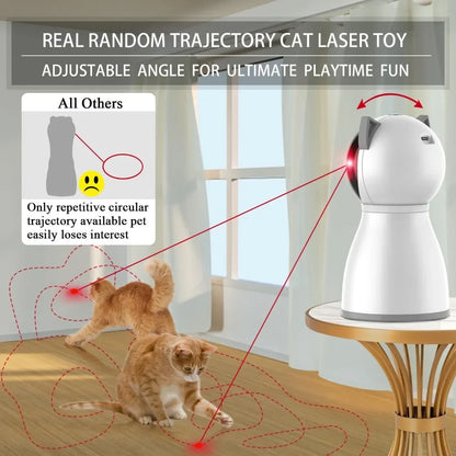 Rechargeable Laser Cat Toy: Motion-Activated, Random Trajectory