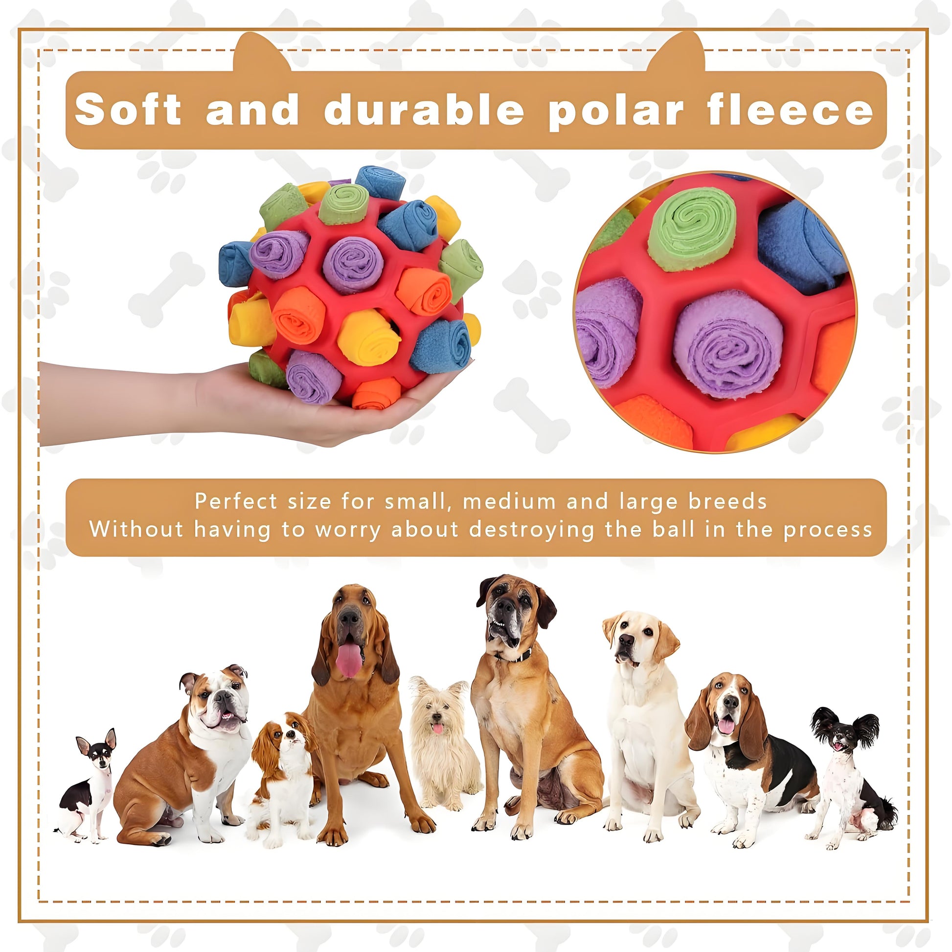 Chew-Resistant Snuffle Ball: Mental Stimulation for Dogs