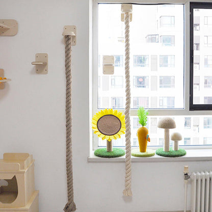 Cat Sisal Rope Climber: Wall-Mounted Tree & Scratching Post