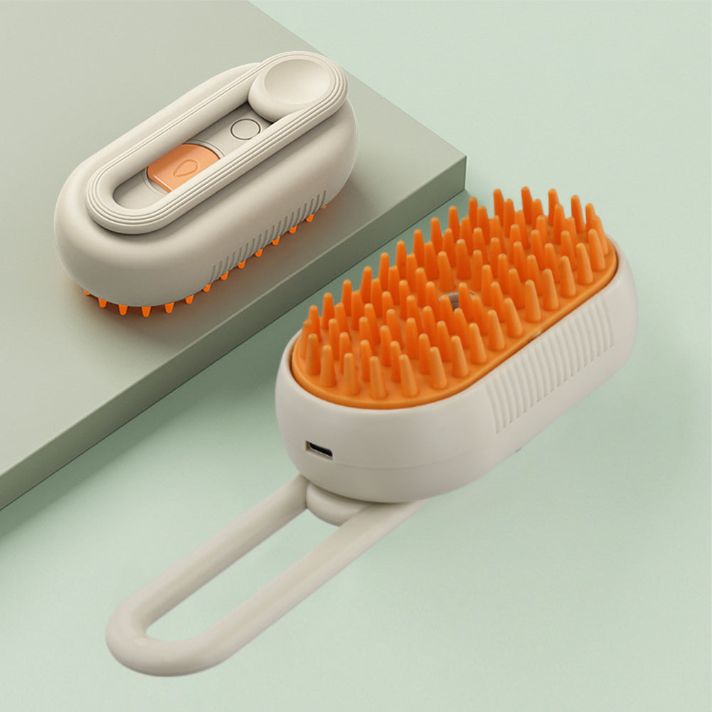 USB Rechargeable Pet Brush: Steam & Massage for Cats/Dogs