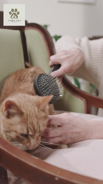 Cat Brush Hair Remover - Grooming Tool for Cats & Dogs